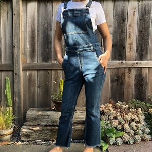 Rag & Bone Cropped Flare Overalls